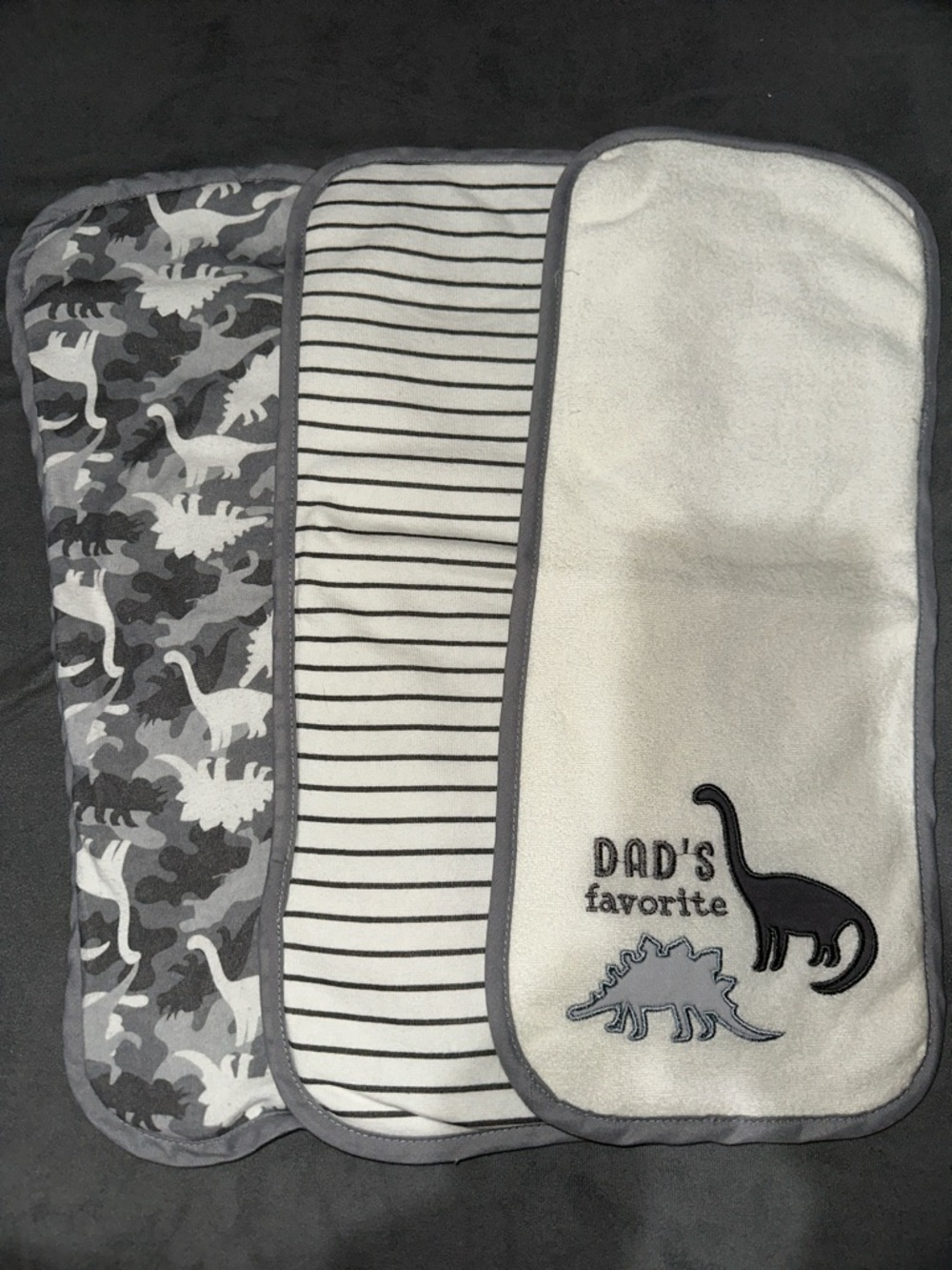 Dinosaur Burp Cloth Set